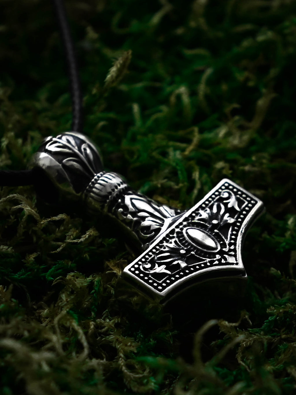 Classic Thor's Hammer (Mjolnir), Sterling Silver 925 — Viking Symbol Pendant