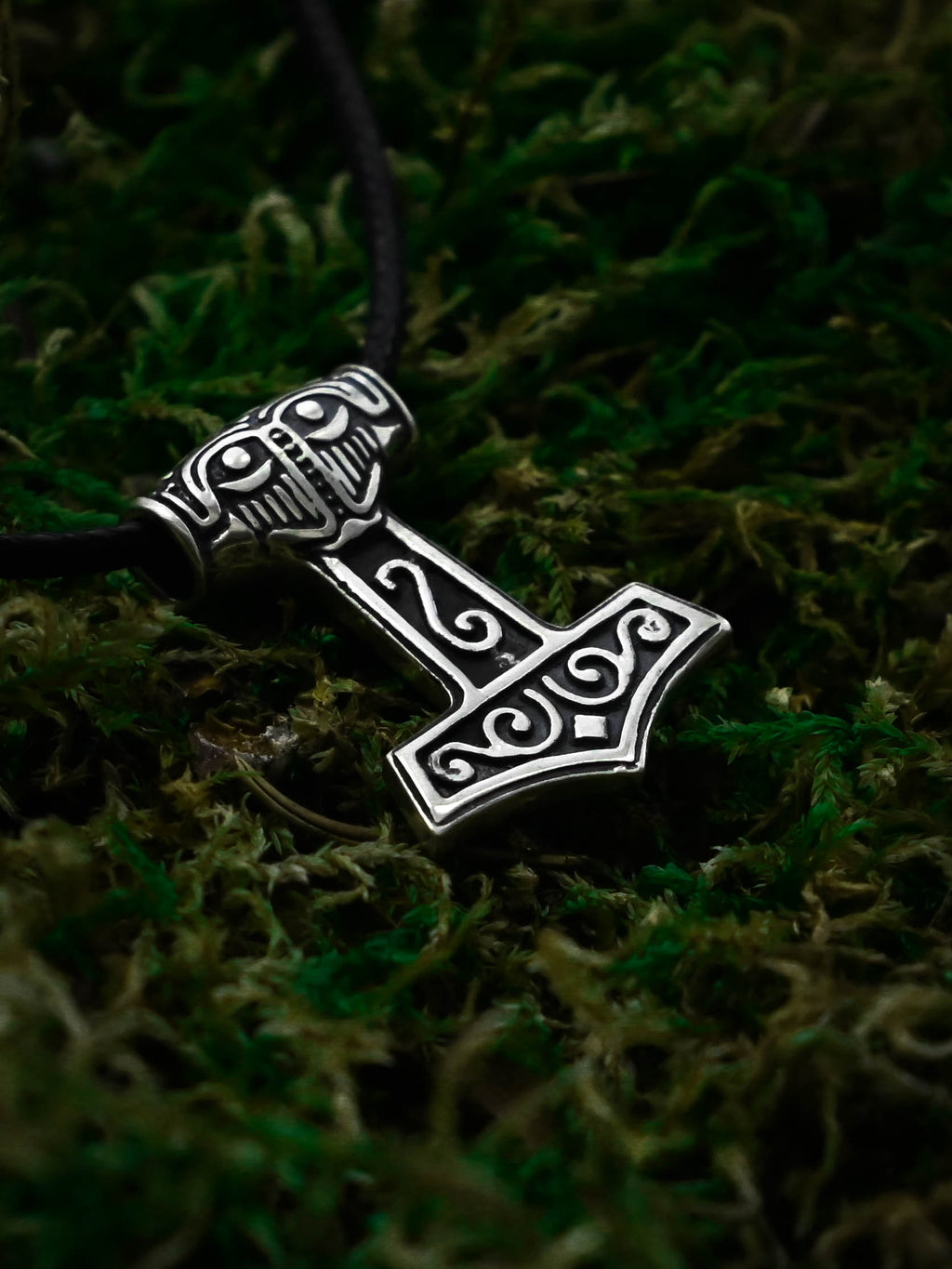 Medium Thor's Hammer (Mjolnir), Sterling Silver 925 — Viking Symbol Pendant