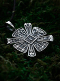 Slavic Kres Amulet in Futhark, Sterling Silver 925 — Slavic & Viking Symbol Pendant