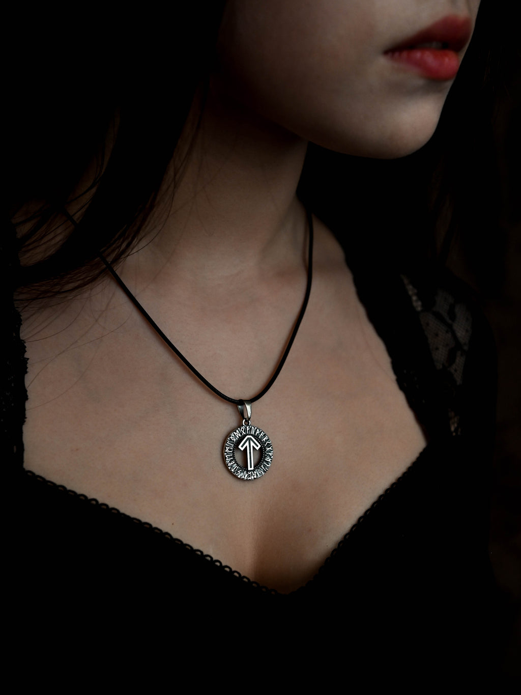 Tiwaz Rune Amulet, Elder Futhark, Sterling Silver 925 — Viking & Norse Symbol Pendant