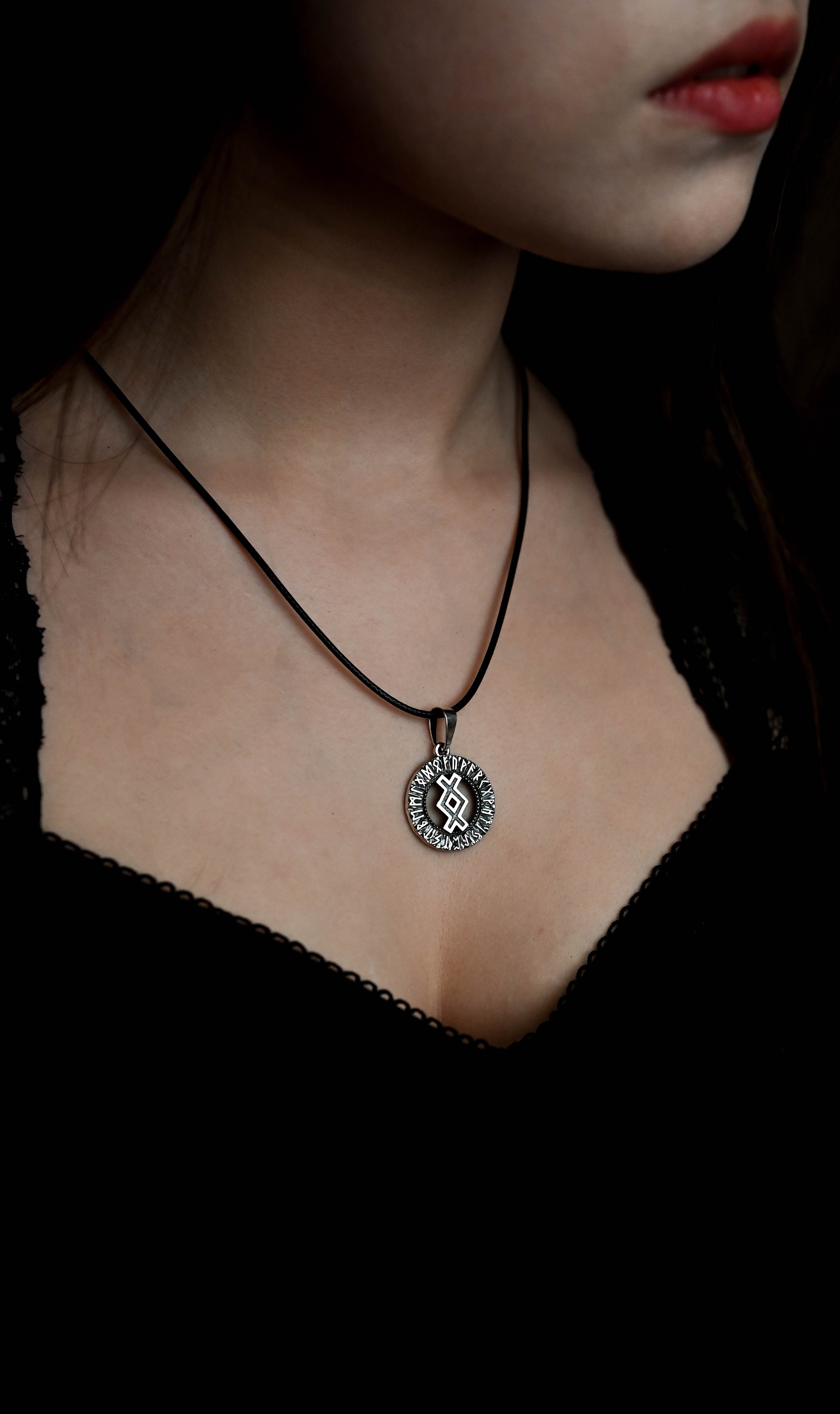 Ingwaz Rune Amulet, Elder Futhark, Sterling Silver 925 — Viking & Norse Symbol Pendant