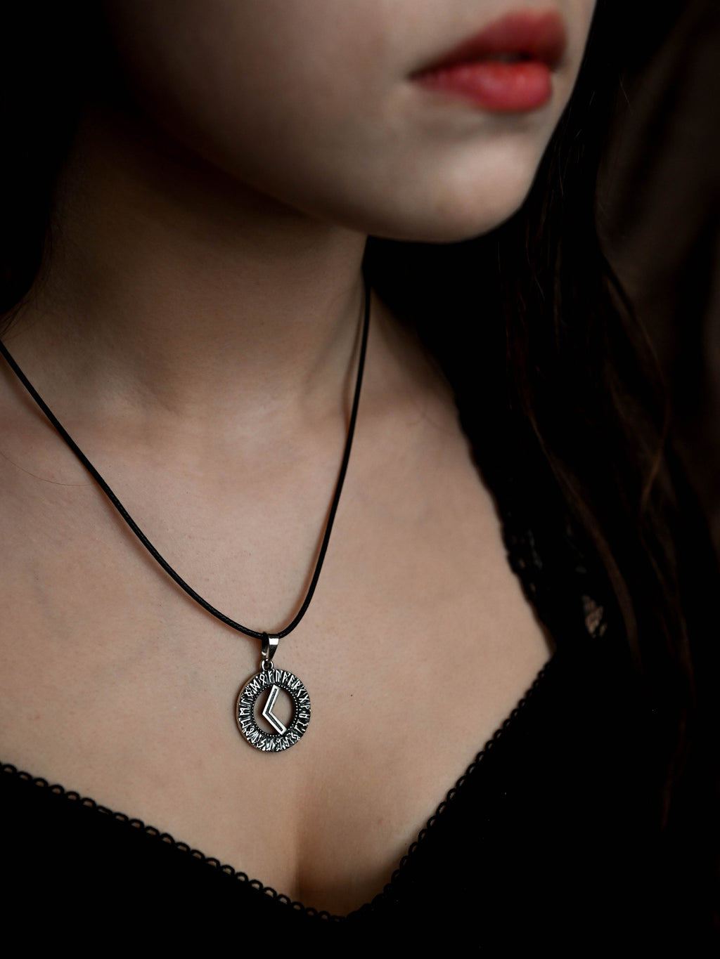 Kenaz Rune Amulet, Elder Futhark, Sterling Silver 925 — Viking & Norse Symbol Pendant