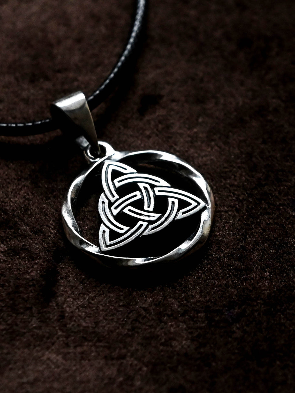 Celtic Knot Amulet in Twisted Sterling Silver 925 — Celtic, Viking & Norse Symbol Pendant