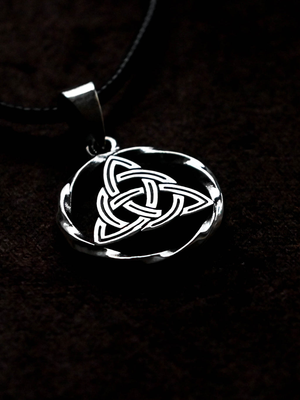 Celtic Knot Amulet in Twisted Sterling Silver 925 — Celtic, Viking & Norse Symbol Pendant