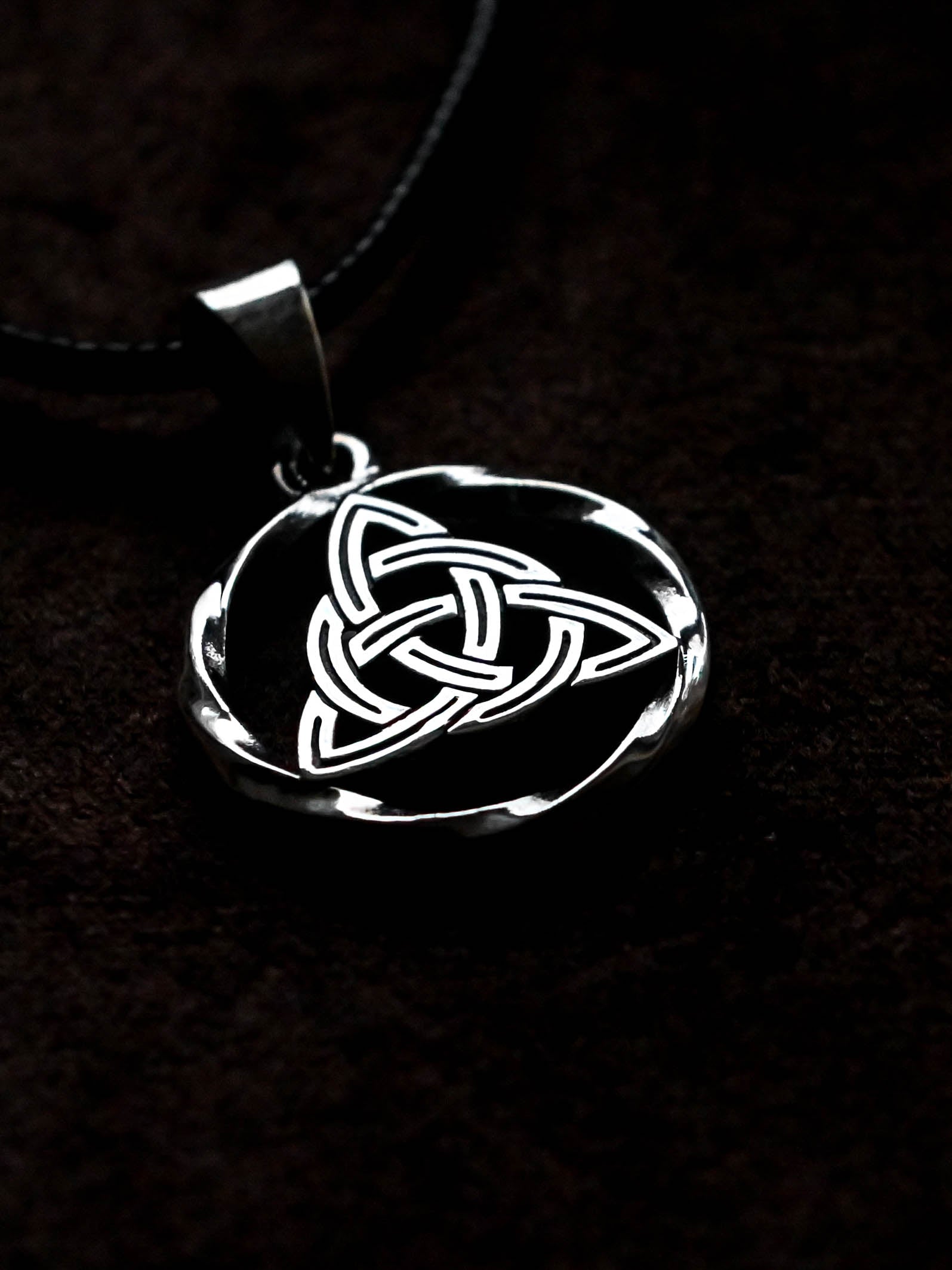 Celtic Knot Amulet in Twisted Sterling Silver 925 — Celtic, Viking & Norse Symbol Pendant