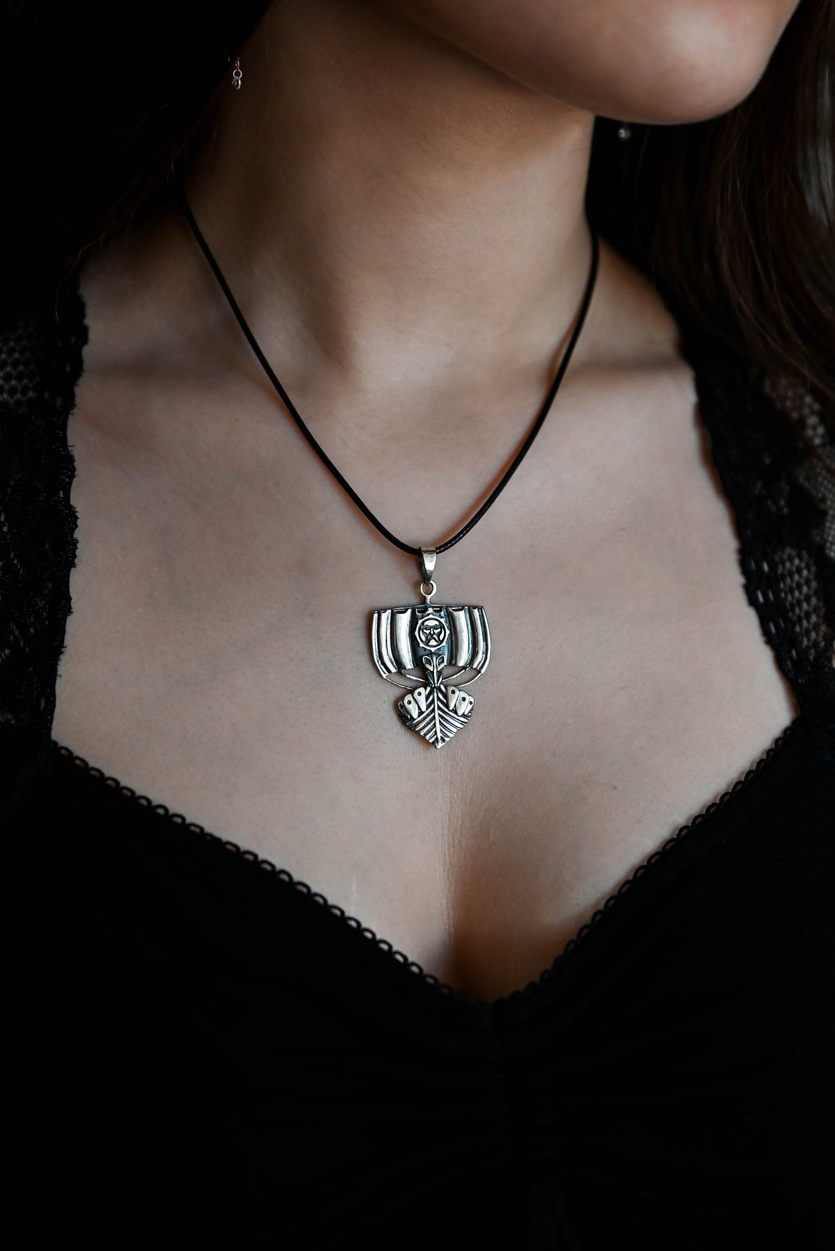 Viking Longship (Drakkar) Amulet, Sterling Silver 925 — Viking Symbol Pendant