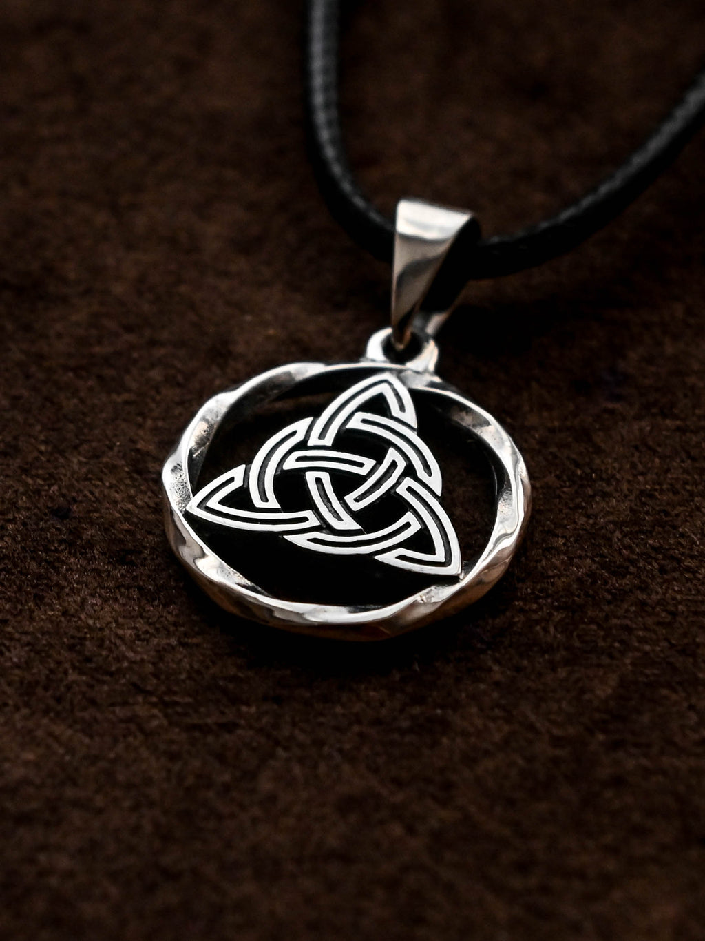 Celtic Knot Amulet in Twisted Sterling Silver 925 — Celtic, Viking & Norse Symbol Pendant