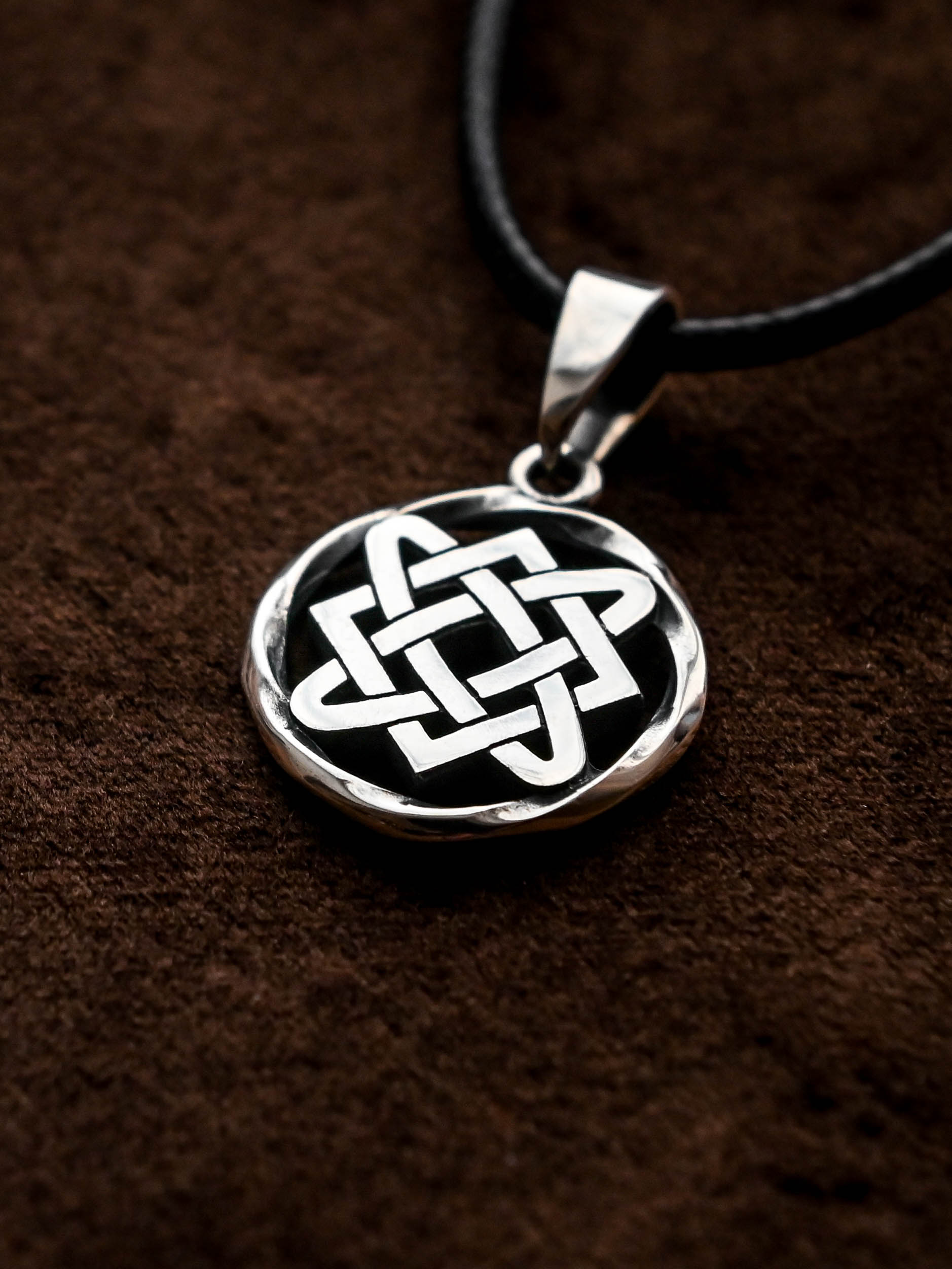 Star of Lada Amulet in Twisted Sterling Silver 925 — Slavic, Viking & Norse Symbol Pendant