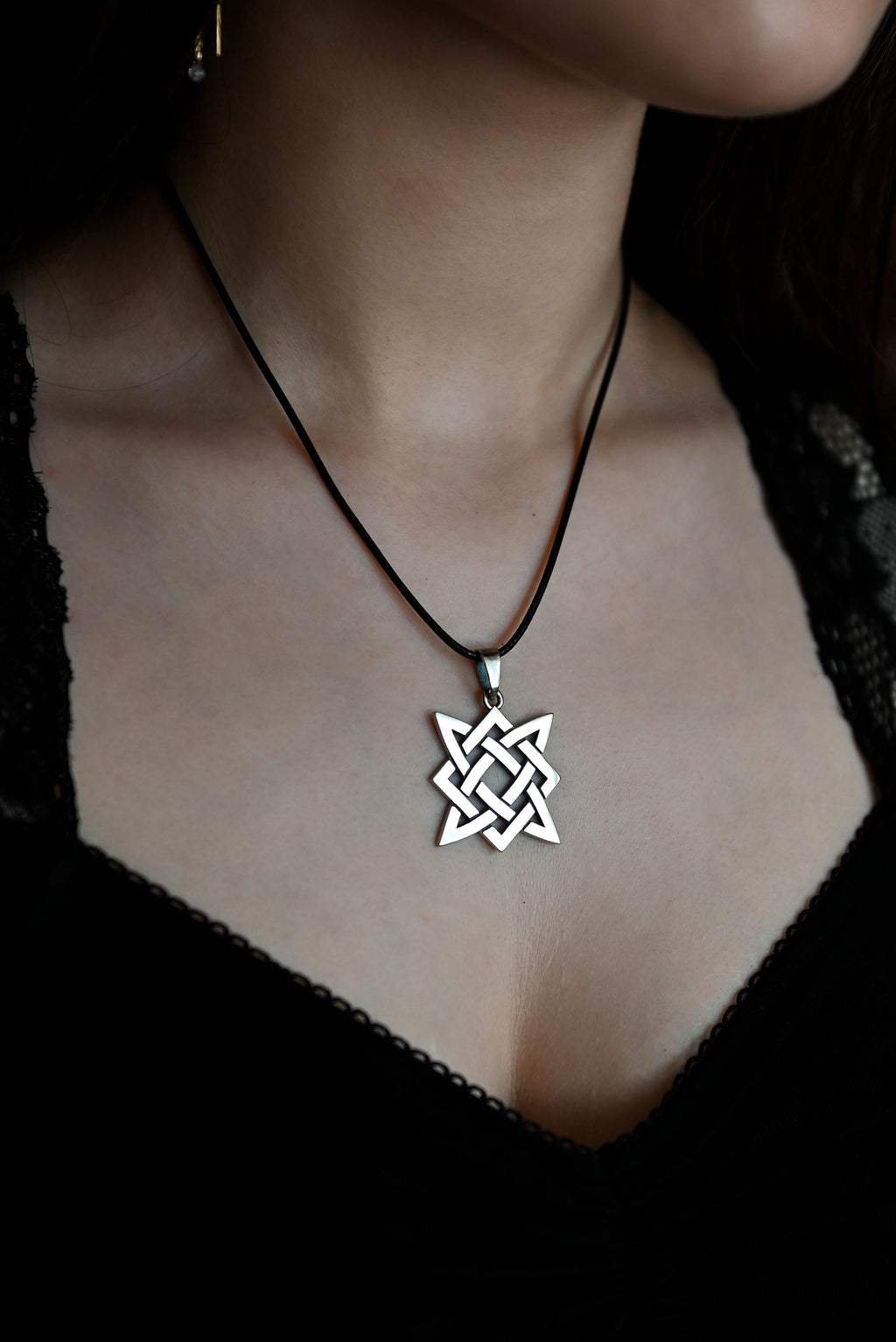 Star of Rus Amulet, Sterling Silver 925 — Slavic Symbol Pendant