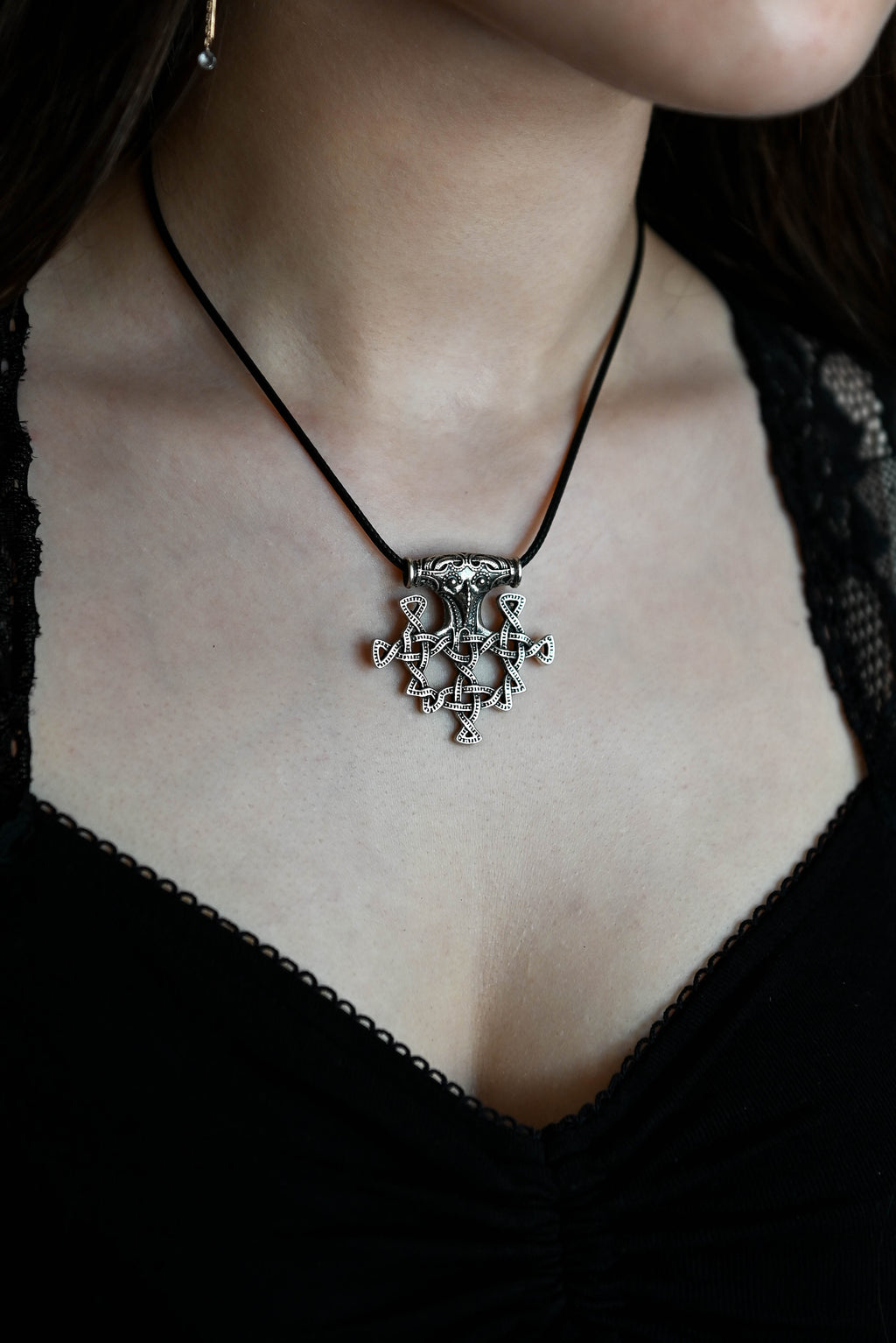 Thor's Hammer (Mjolnir) Replica, Sterling Silver 925 — Viking Symbol Pendant