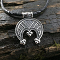 Lunnitsa with Dots Amulet, Sterling Silver 925 — Slavic Symbol Pendant