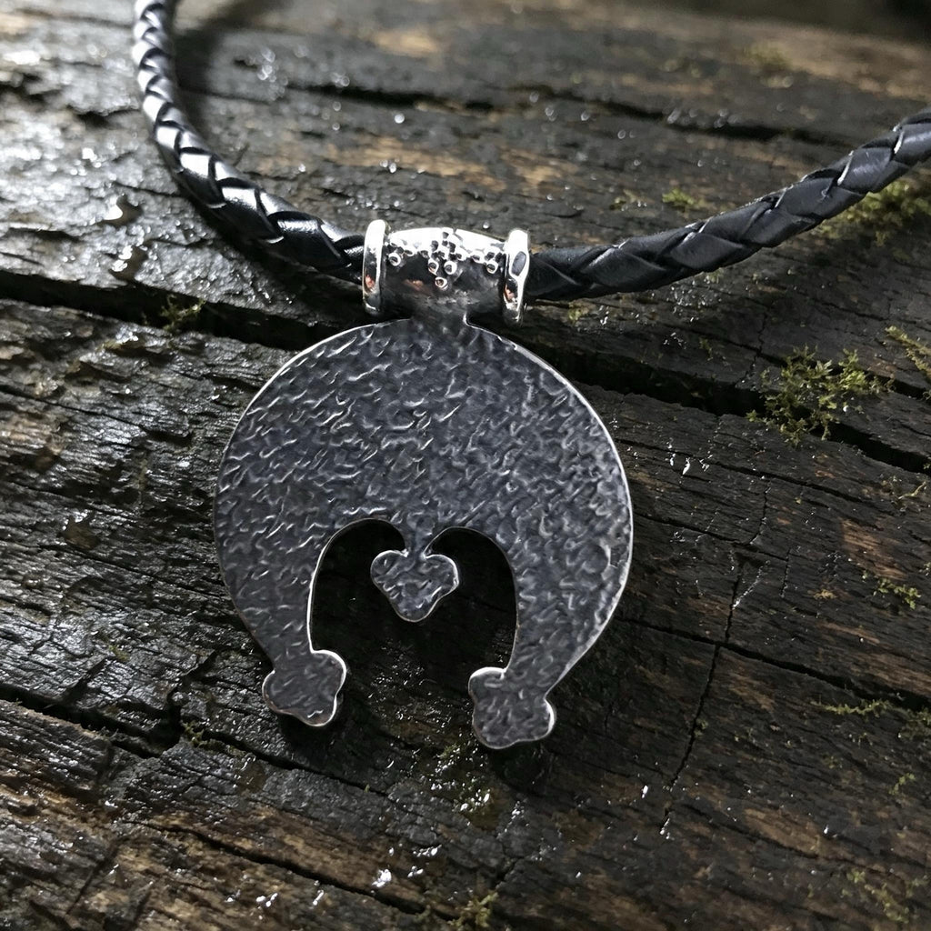 Lunnitsa with Dots Amulet, Sterling Silver 925 — Slavic Symbol Pendant