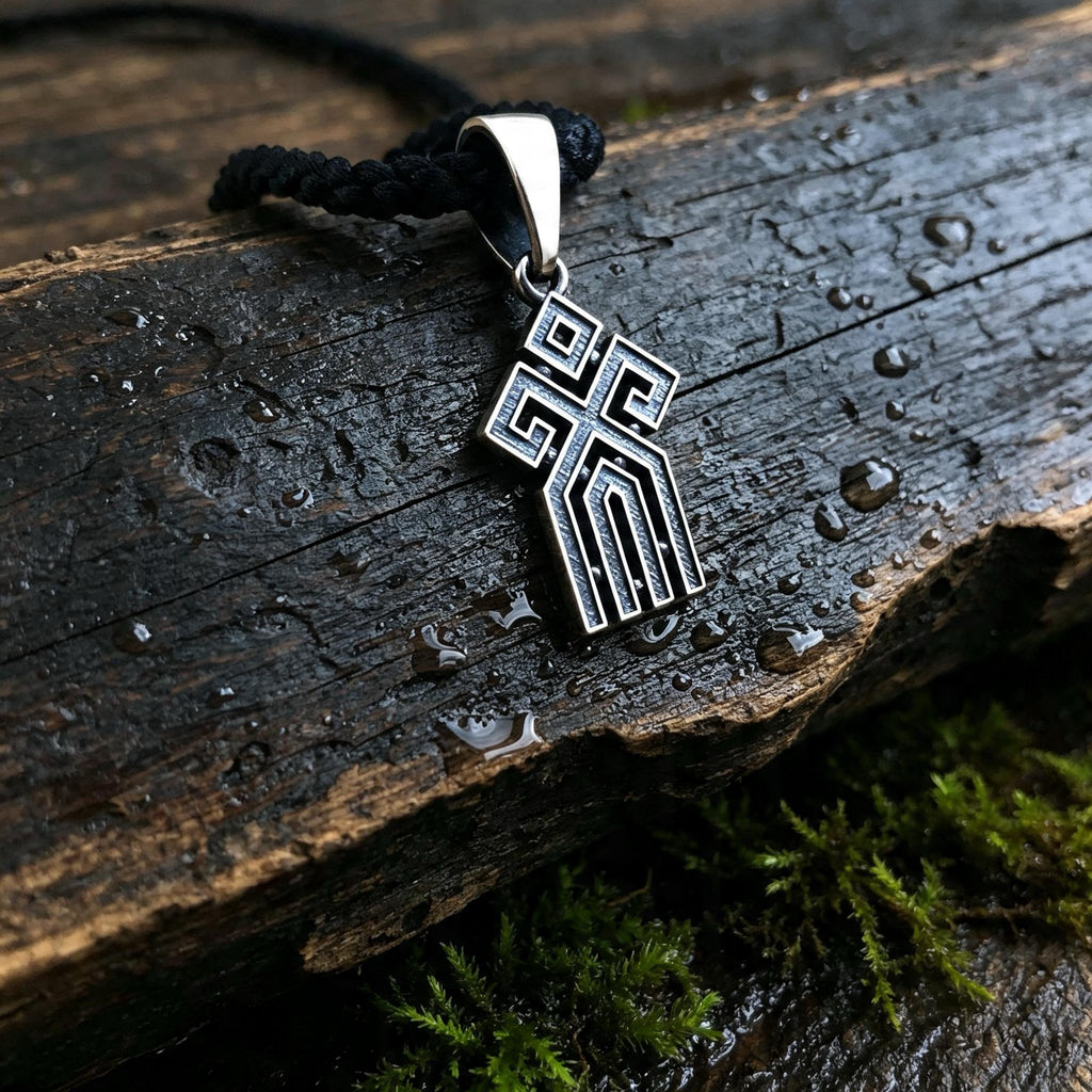 Chur Amulet, Sterling Silver 925 — Slavic Symbol Pendant