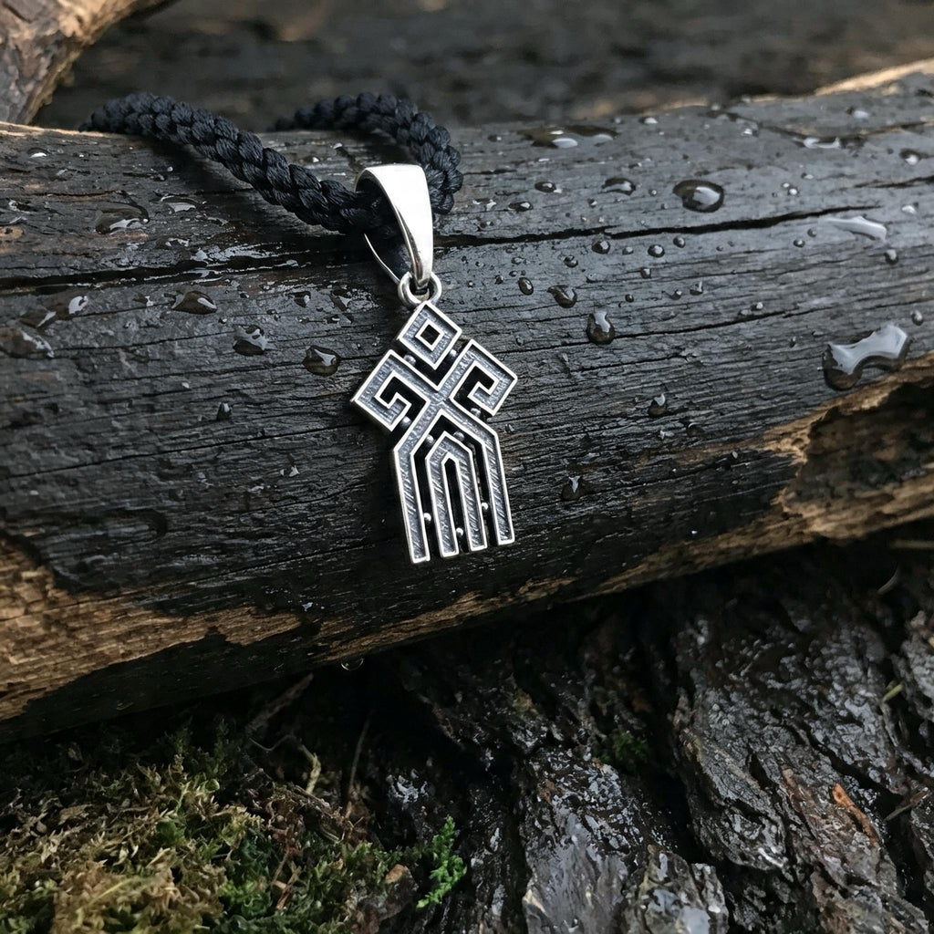 Chur Amulet, Sterling Silver 925 — Slavic Symbol Pendant