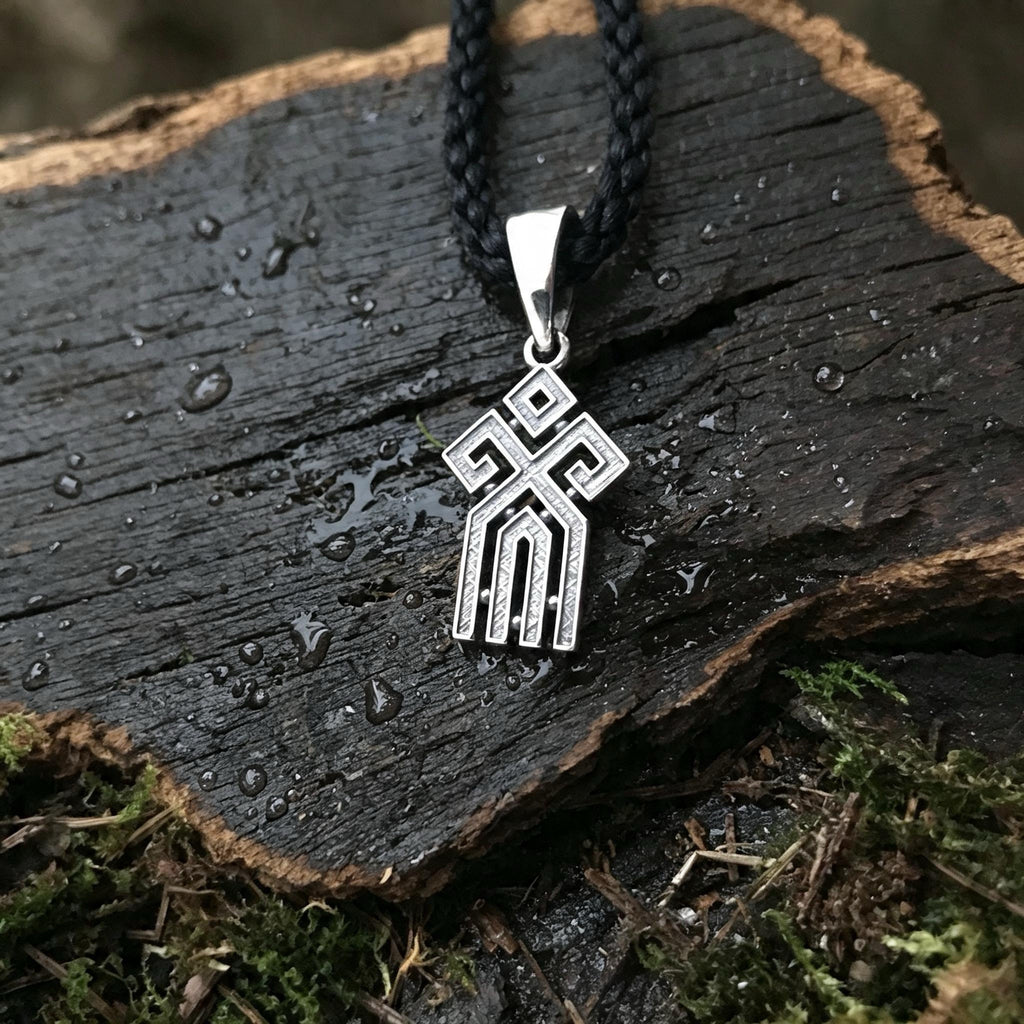 Chur Amulet, Sterling Silver 925 — Slavic Symbol Pendant