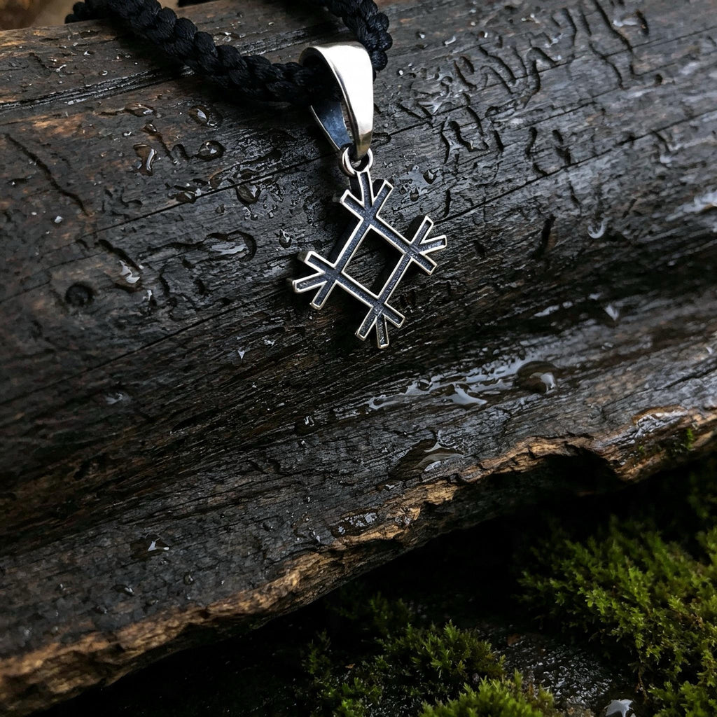Tselebnik Amulet, Sterling Silver 925 — Slavic Symbol Pendant
