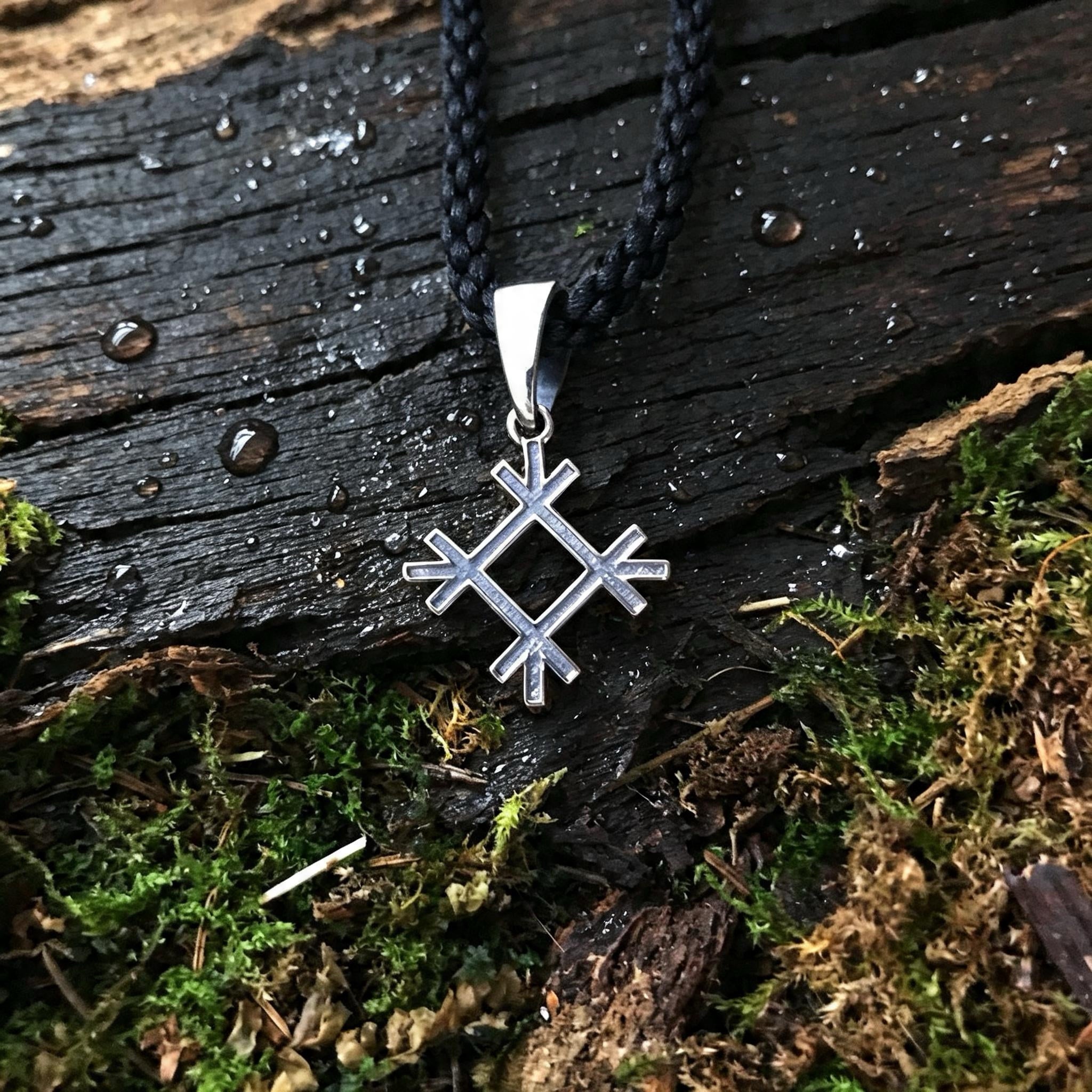 Tselebnik Amulet, Sterling Silver 925 — Slavic Symbol Pendant