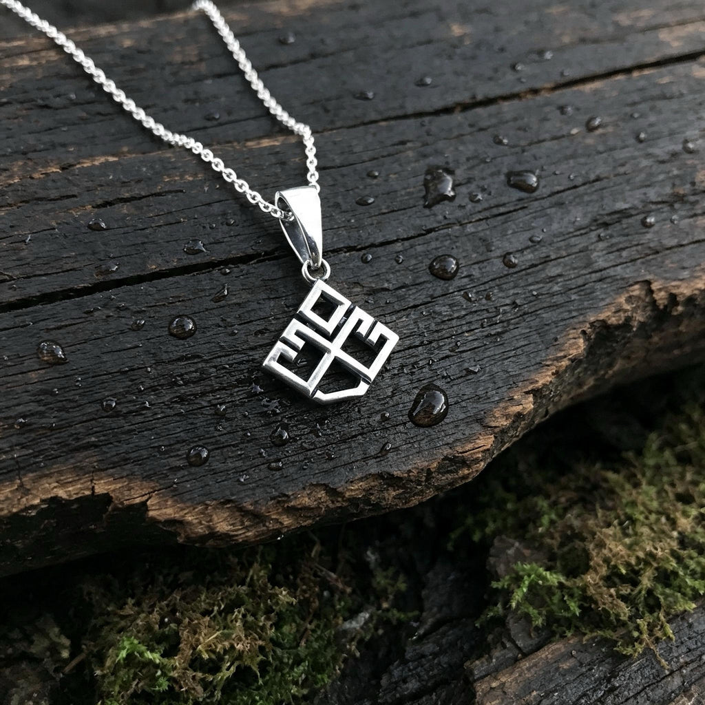 Lelnik Amulet, Sterling Silver 925 — Slavic Symbol Pendant
