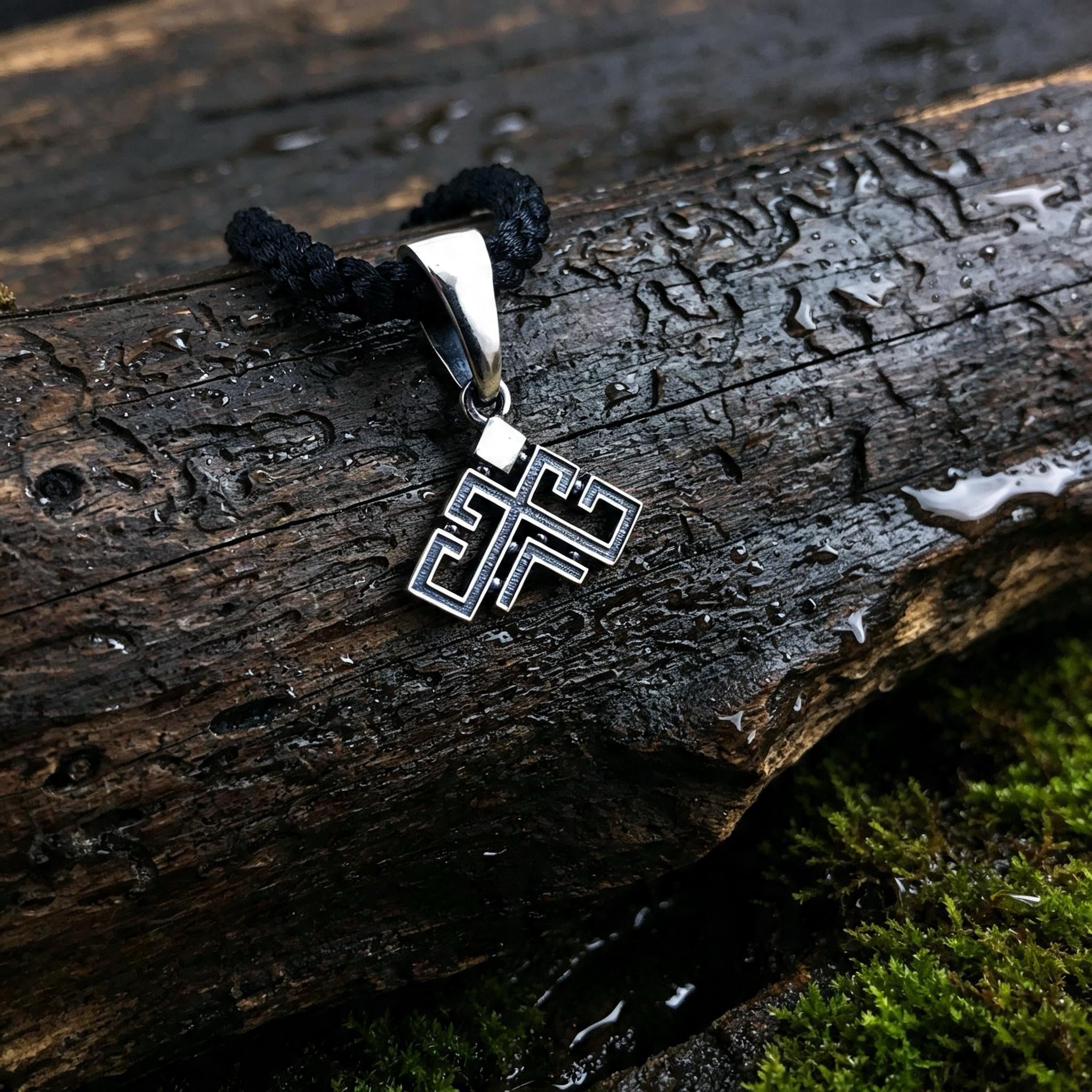 Rozhanitsa Amulet, Sterling Silver 925 — Slavic Symbol Pendant