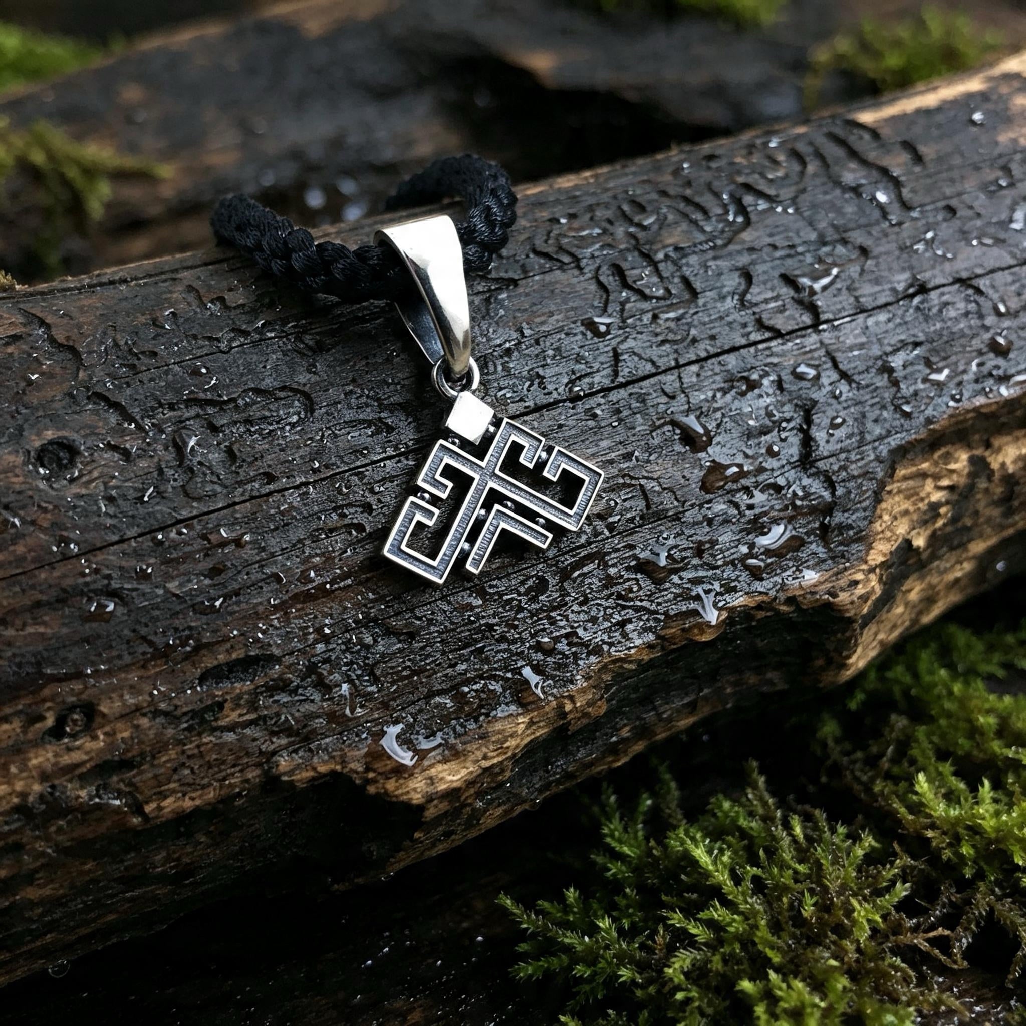 Rozhanitsa Amulet, Sterling Silver 925 — Slavic Symbol Pendant