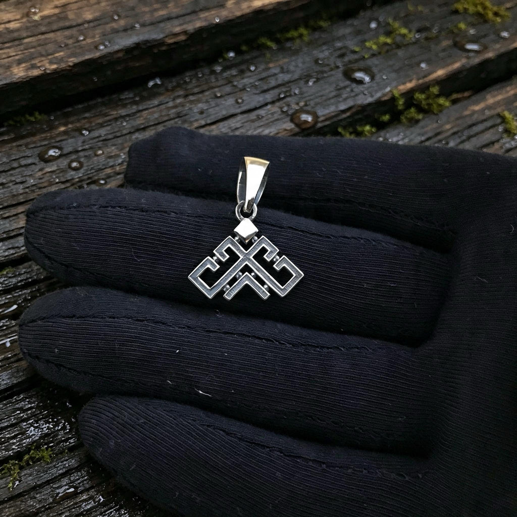 Rozhanitsa Amulet, Sterling Silver 925 — Slavic Symbol Pendant