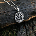 Rozhanitsa in Svarog's Circle Amulet, Sterling Silver 925 — Slavic Symbol Pendant