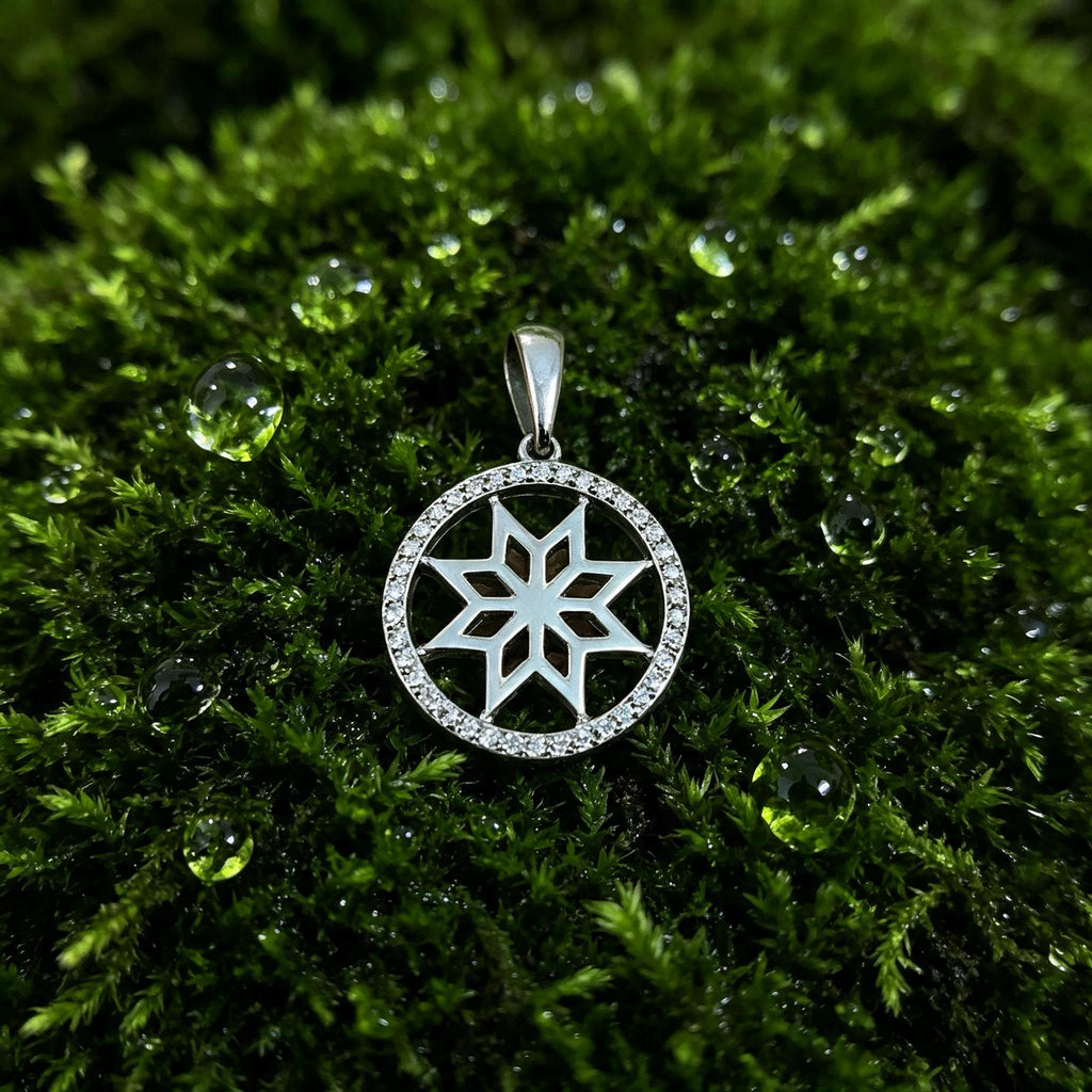 Alatyr Amulet, Sterling Silver 925 — Slavic Symbol Pendant
