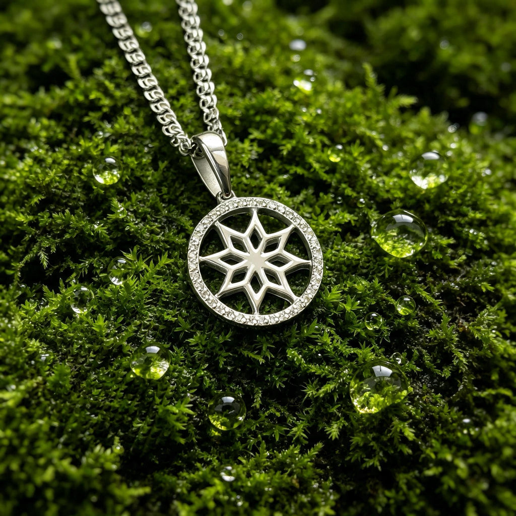 Alatyr Amulet, Sterling Silver 925 — Slavic Symbol Pendant
