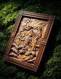 Svyatoslav Wooden Wall Panel — Hand-Carved Wood Art