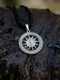 Isa Rune Amulet in Wheat Ears, Sterling Silver 925 — Pendant