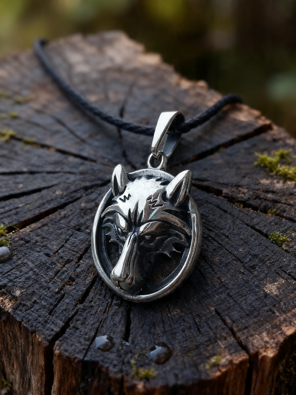 Wolf Amulet, Sterling Silver 925 — Pendant