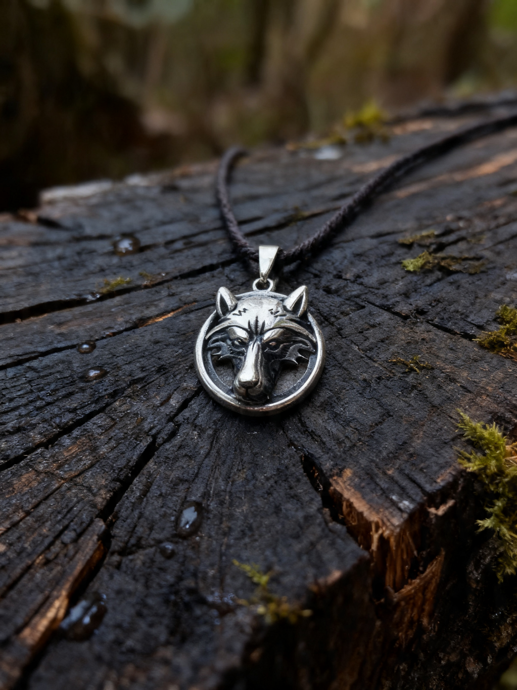 Wolf Amulet, Sterling Silver 925 — Pendant