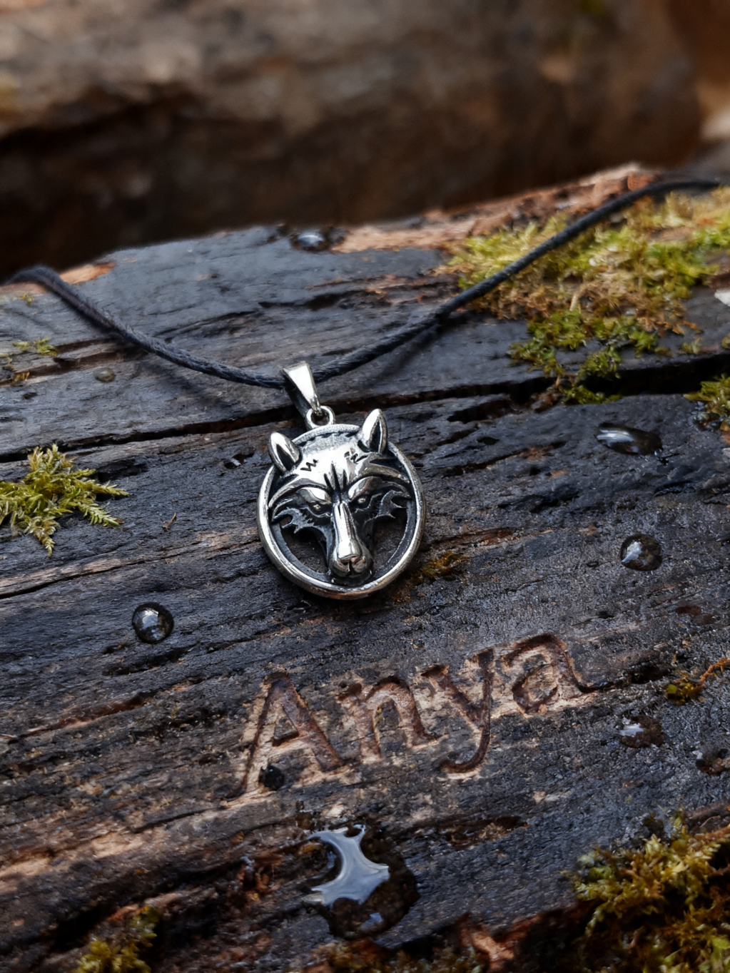 Wolf Amulet, Sterling Silver 925 — Pendant