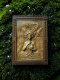 Kupala Night Wooden Wall Panel — Hand-Carved Wood Art