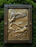 Bird Gamayun Wooden Wall Panel — Hand-Carved Wood Art