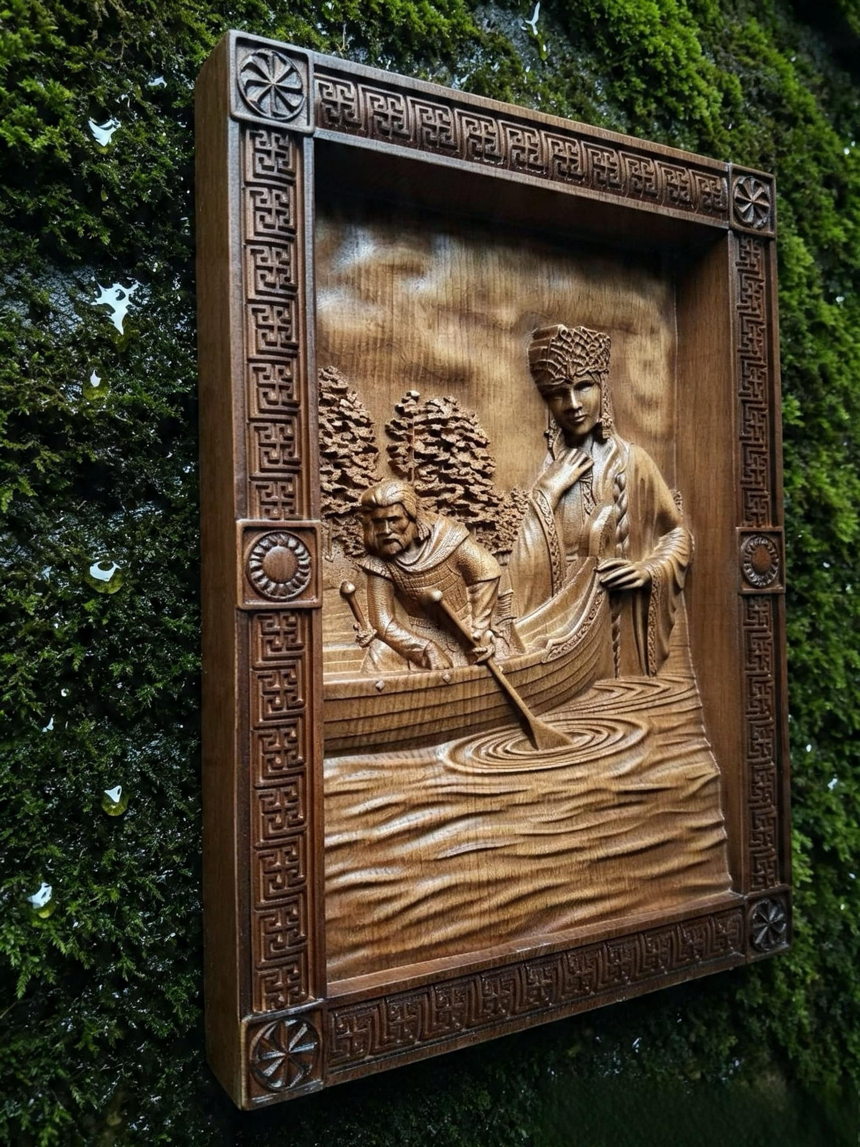 Bereginya Wooden Wall Panel — Hand-Carved Wood Art