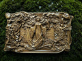 Slavic Goddess Zhiva Wooden Wall Panel — Hand-Carved Wood Art