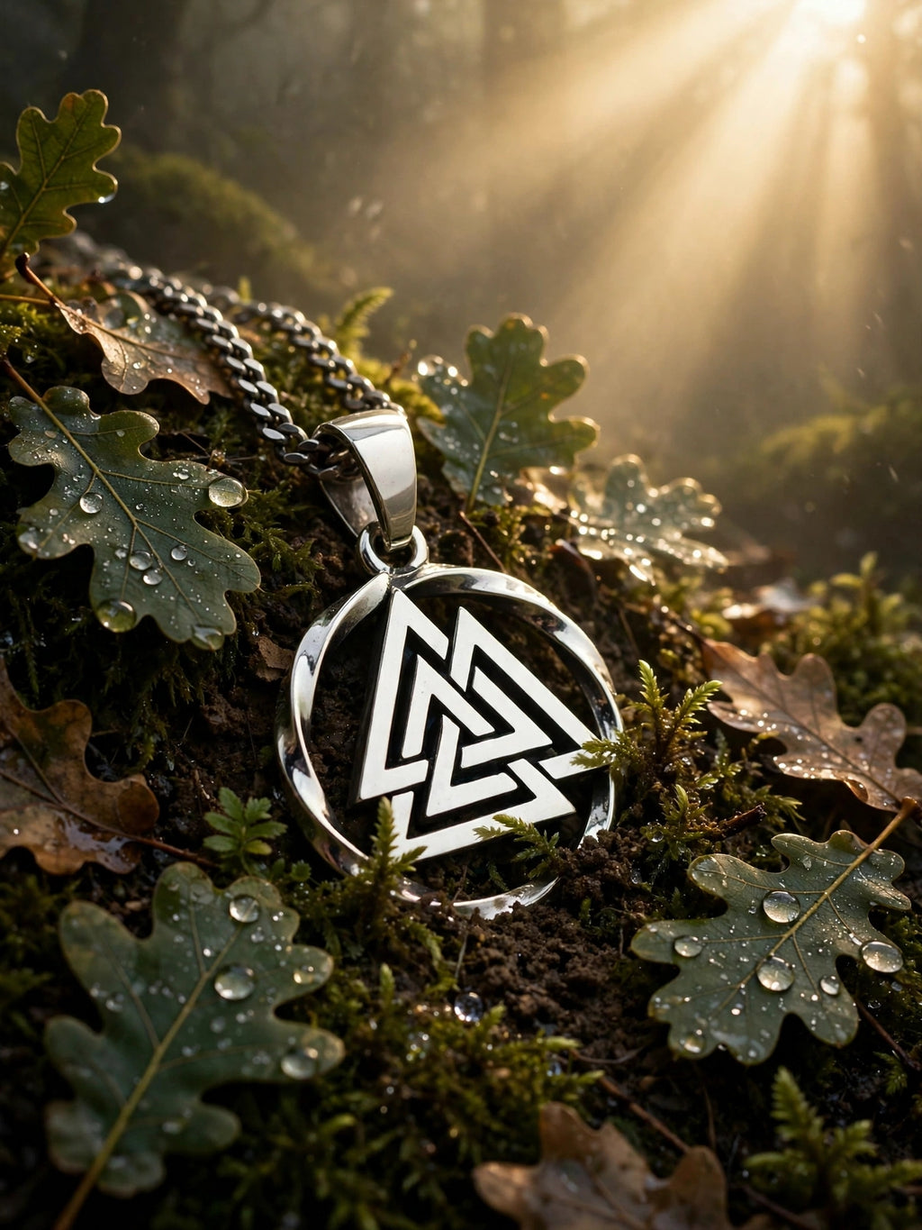Symbol of Veles Amulet in Twisted Sterling Silver 925 — Slavic, Viking & Norse Symbol Pendant (копия)