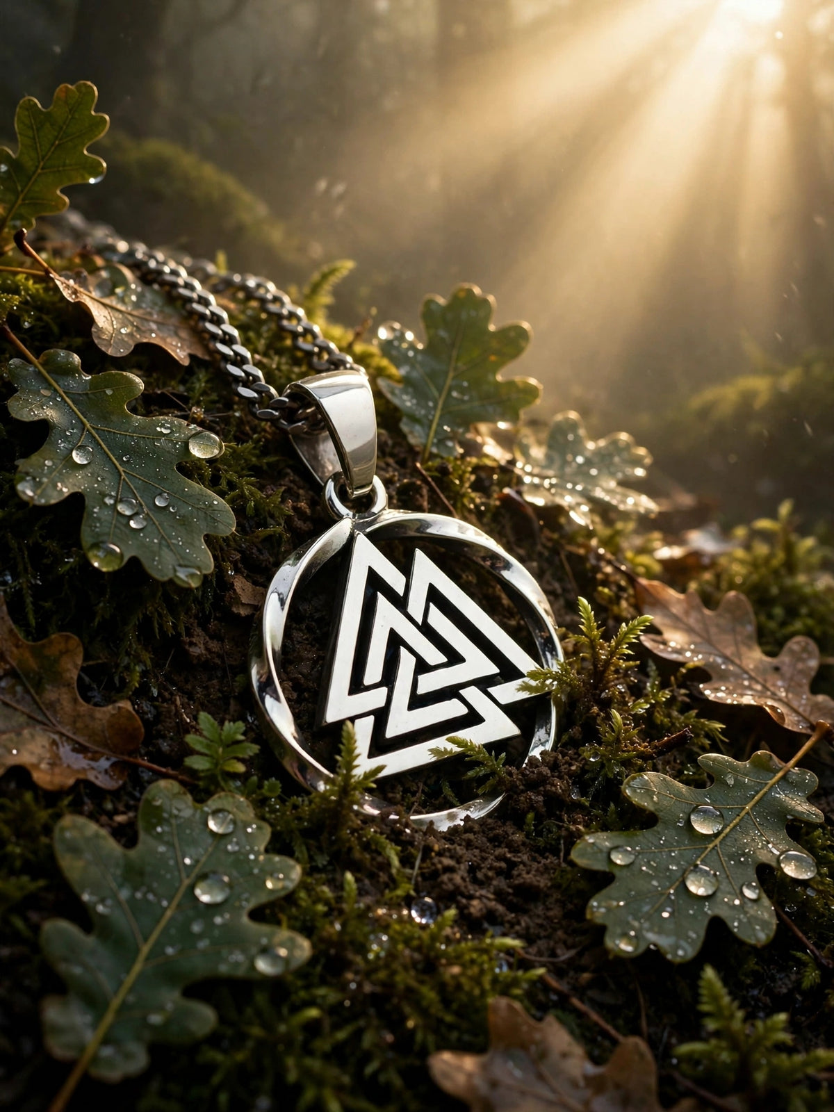 Symbol of Veles Amulet in Twisted Sterling Silver 925 — Slavic, Viking & Norse Symbol Pendant (копия)