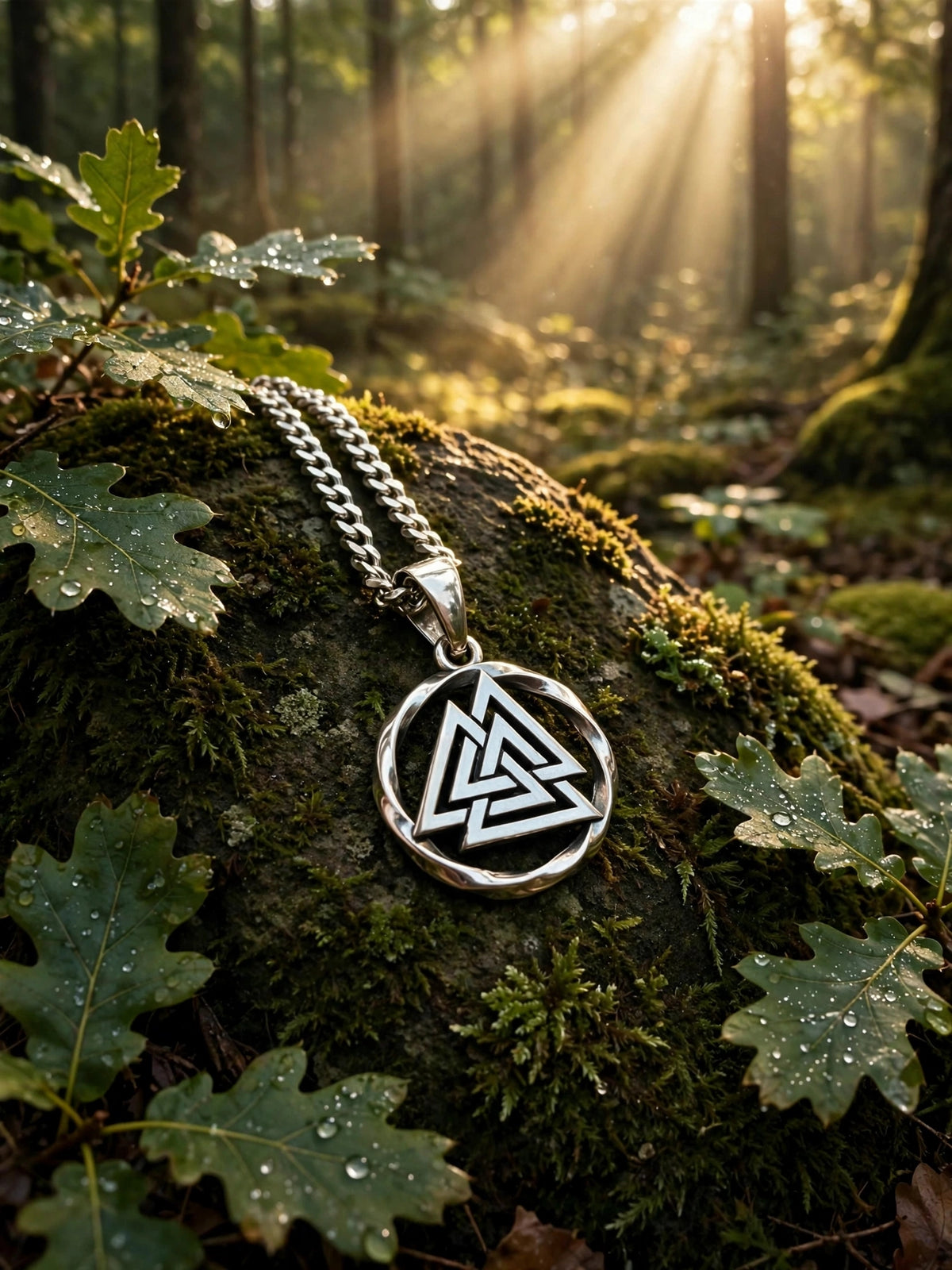 Symbol of Veles Amulet in Twisted Sterling Silver 925 — Slavic, Viking & Norse Symbol Pendant (копия)