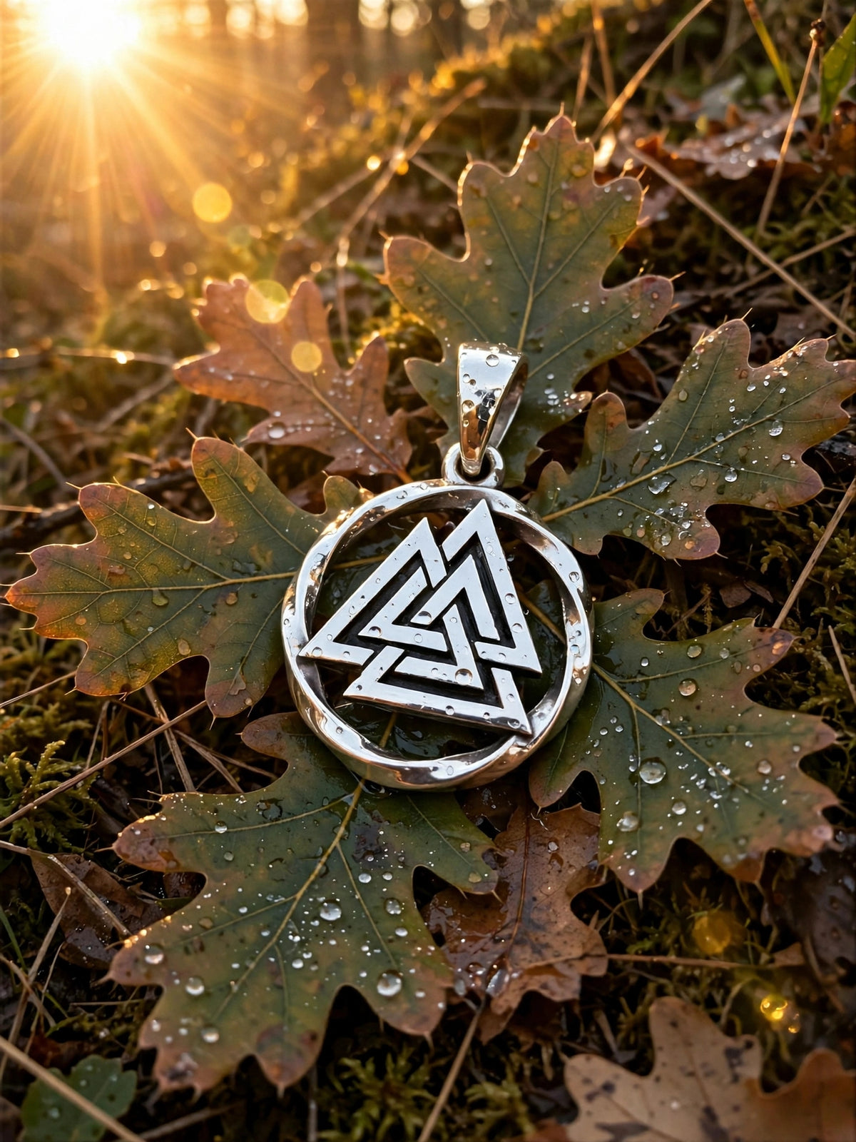 Symbol of Veles Amulet in Twisted Sterling Silver 925 — Slavic, Viking & Norse Symbol Pendant (копия)