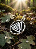Symbol of Veles Amulet in Twisted Sterling Silver 925 — Slavic, Viking & Norse Symbol Pendant (копия)