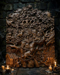 Lukomorye Wooden Wall Panel — Hand-Carved Wood Art