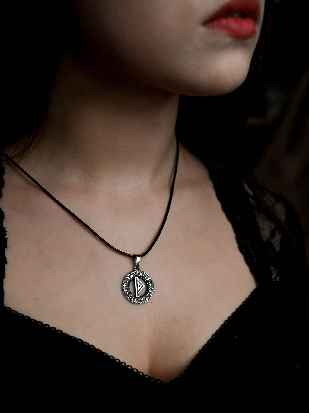 Thurisaz Rune Amulet, Elder Futhark, Sterling Silver 925 — Viking & Norse Symbol Pendant