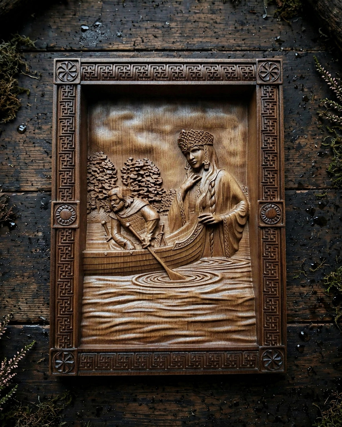 Bereginya Wooden Wall Panel — Hand-Carved Wood Art