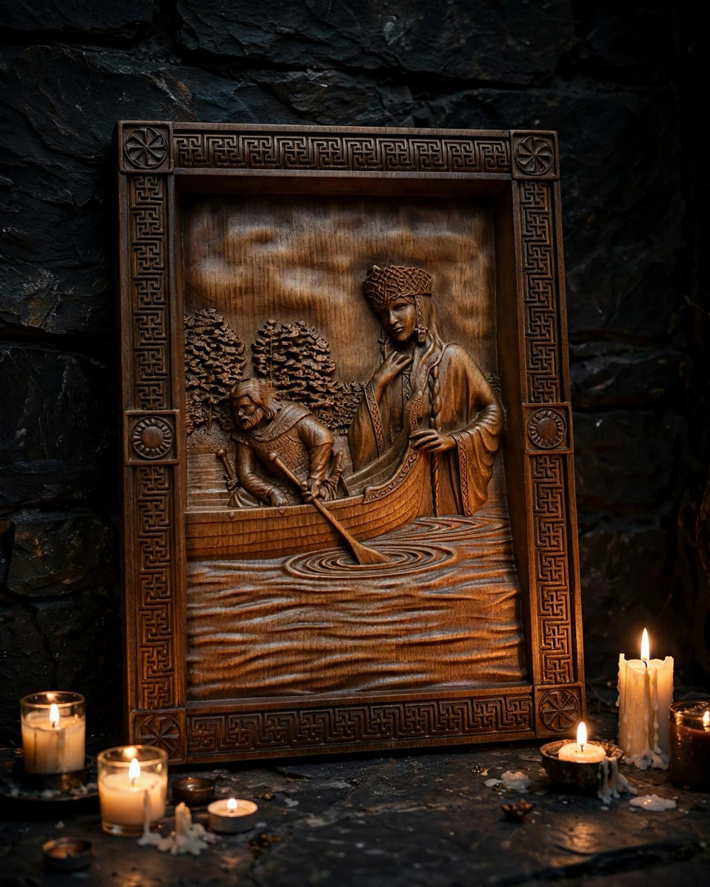 Bereginya Wooden Wall Panel — Hand-Carved Wood Art