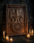 Tree of Ancestors Wooden Wall Panel — Hand-Carved Wood Art